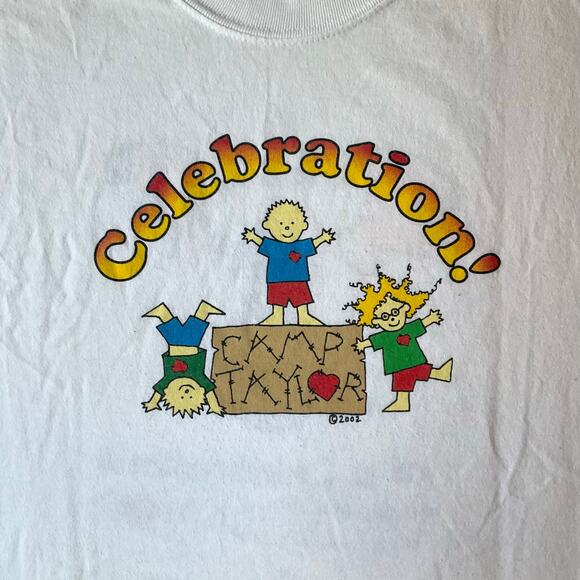 Hanes Men’s Short Sleeve T-shirt size M (38-40), White, Celebration Camp Taylor - Picture 5 of 10